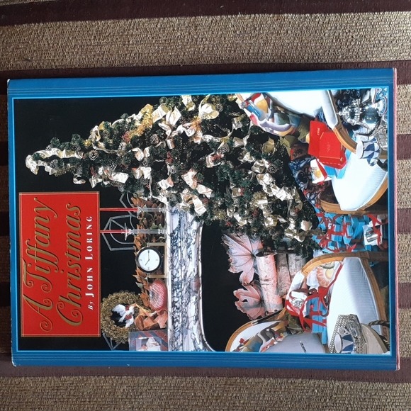Signed 1996 John Loring Tiffany Christmas Vintage Coffee Table Book - Picture 1 of 9